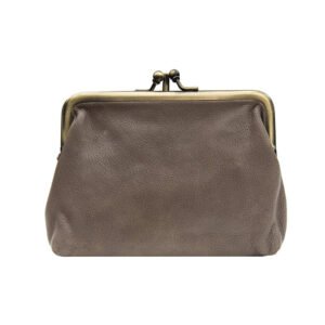 Mushroom Clip Top Leather Purse – Clearance Sale | Soft Leather | Last Stock