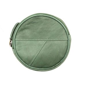 Sage Round Zipped Coin Pouch | Final Sale –  Limited Stock