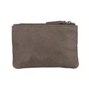 Final Sale – Brown Leather Pouch | RFID Secure | Zip Purse & Keyring | Limited Stock