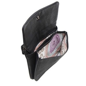 Final Sale – Black Leather Pouch with Keychain | RFID Secure | Coin Purse | Limited Stock
