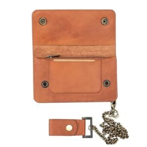 Biker Pocket Book Wallet With Chain – Lone Wolf