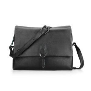 Leather Crossbody Bag with Buckle Detail Reese Hudson