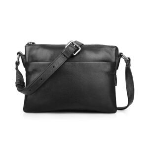 The Ultimate Organiser Leather Crossbody Bag with Built-in Wallet Cleo Hudson