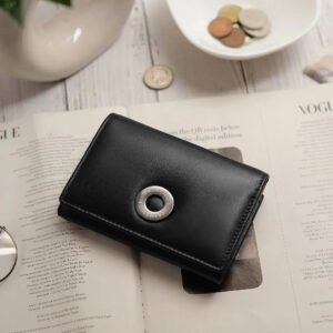 Leather Clip Frame Purse