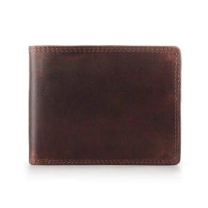 Brown Leather Flip Up Wallet – Soho New York