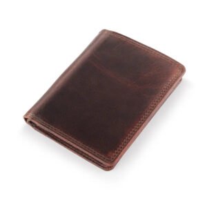 Brown Leather Trifold Wallet – Manhattan New York
