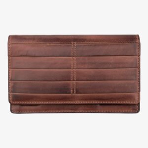 Ridgeback Leather Matinee Purse Rfid Brown