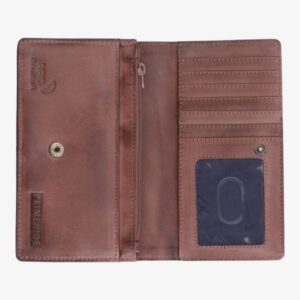Ridgeback Leather Matinee Purse Rfid Brown