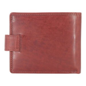 Oil Pull Up Trifold Leather Wallet Brown