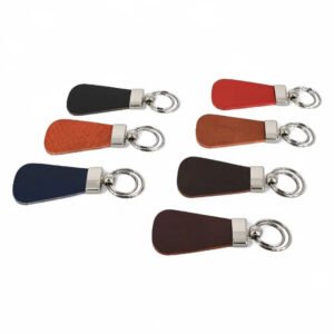 Contour Leather Keyring Handmade in the UK | Personalised Gift