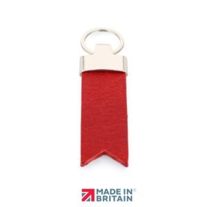 Flag-End Full Grain Leather Keyring – Made In Britain