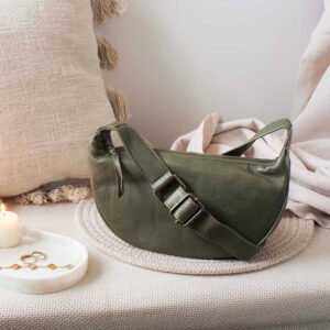 Half Moon Leather Crossbody – Ayla Cancun