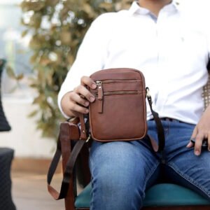 Leather Crossbody Flight Bag – Milano