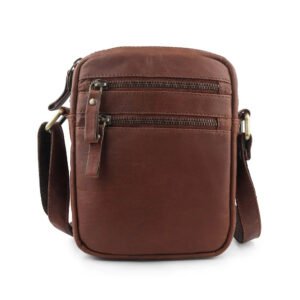Leather Crossbody Flight Bag – Milano
