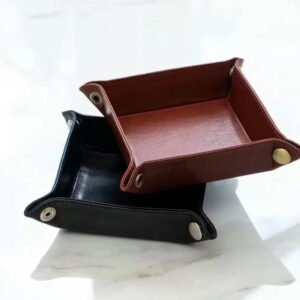Genuine Leather Valet Tray – Catch-All Organiser