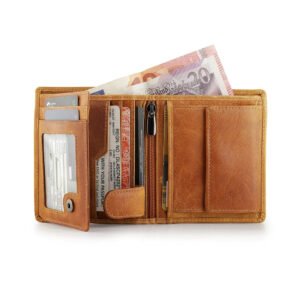 Leather Wallet with Coin Pocket – Alexander Alperto