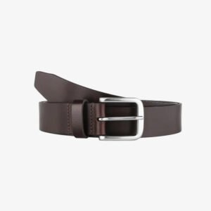 Full-Grain Leather Belt 35mm Matt Nickel Buckle