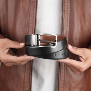 Reversible Leather Belt 33mm Vidal Bosch