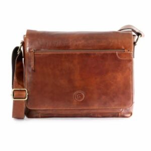 Orion Leather Messenger Bag