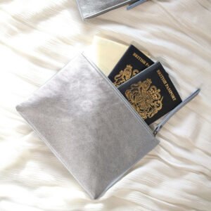 Large Size Leather Zip Pouch