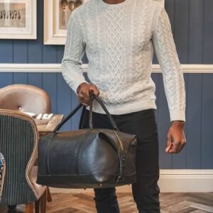 Rica Large Leather Duffle Bag