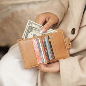 Women’s Small Trifold Leather Purse – Selena