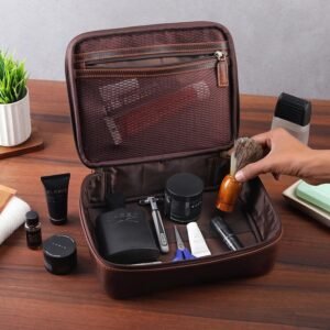 Savannah Leather Wash Bag