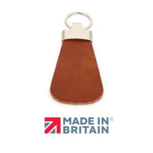 Modern Contour Leather Keyring Handmade in the UK | Personalised Gift