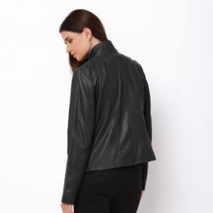 Women’s Black Leather Jacket – Reilly