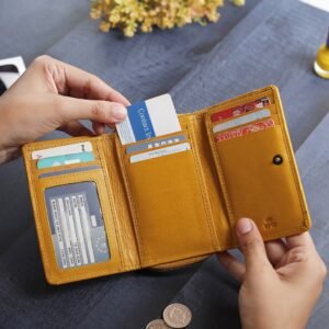 Soft Leather Trifold Purse For Women – Velura